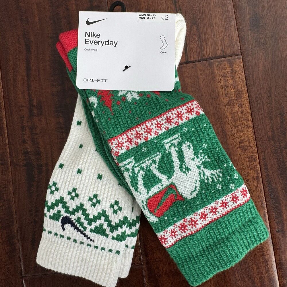 Nike Everyday Plus Cushioned Winter Wonderland Crew Socks